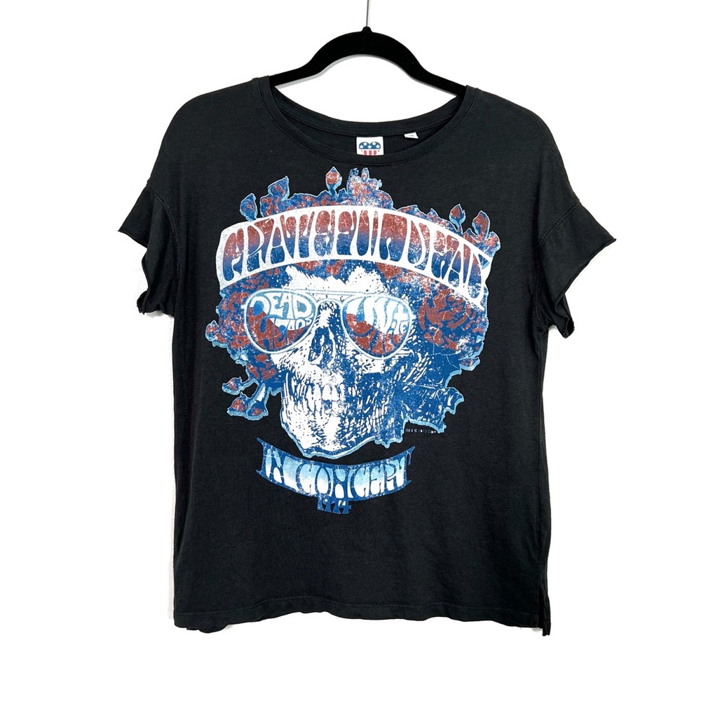 JUNK FOOD Grateful Dead Deadheads Unite In Concert 1974 graphic print tee